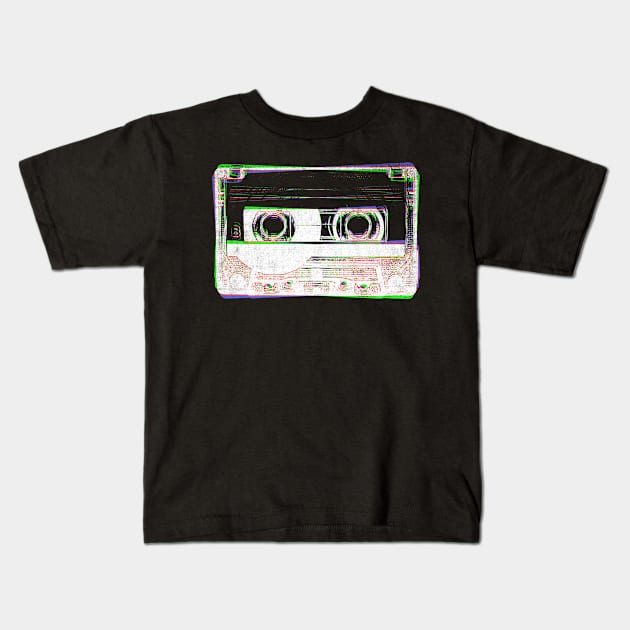 80s Cassette tape shirt Kids T-Shirt by Scofano